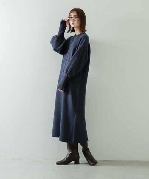 SENSE OF PLACE by URBAN RESEARCH / センスオブプレイス バイ アーバンリサーチ ワンピース | 『WEB/一部店舗限定』センターシームサムホールニットワンピース | 詳細4