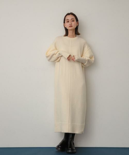 SENSE OF PLACE by URBAN RESEARCH / センスオブプレイス バイ アーバンリサーチ ワンピース | 『WEB/一部店舗限定』センターシームサムホールニットワンピース | 詳細20