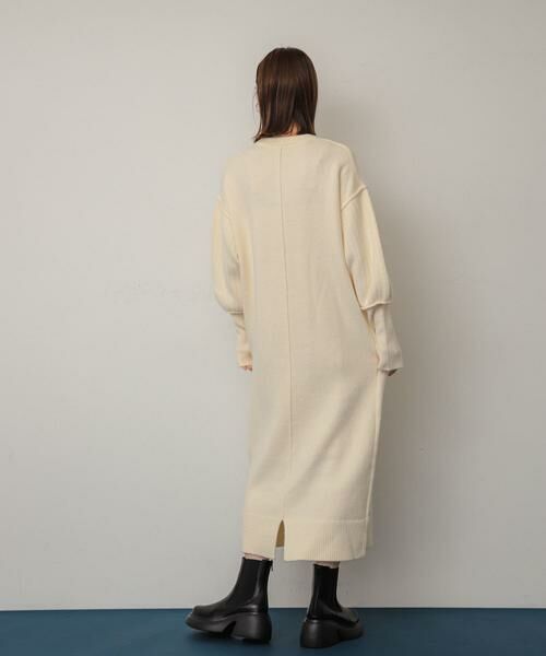 SENSE OF PLACE by URBAN RESEARCH / センスオブプレイス バイ アーバンリサーチ ワンピース | 『WEB/一部店舗限定』センターシームサムホールニットワンピース | 詳細24