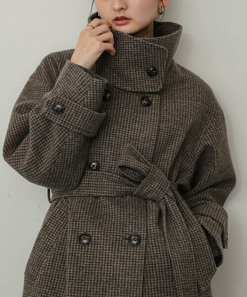 SENSE OF PLACE by URBAN RESEARCH / センスオブプレイス バイ アーバンリサーチ その他アウター | スタンドカラーロングコート(ブラウン系その他)