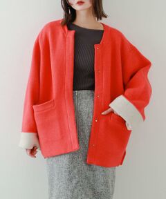 SENSE OF PLACE by URBAN RESEARCH / センスオブプレイス バイ アーバンリサーチ その他アウター | バイカラーニットコート