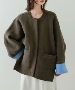 SENSE OF PLACE by URBAN RESEARCH / センスオブプレイス バイ アーバンリサーチ その他アウター | バイカラーニットコート