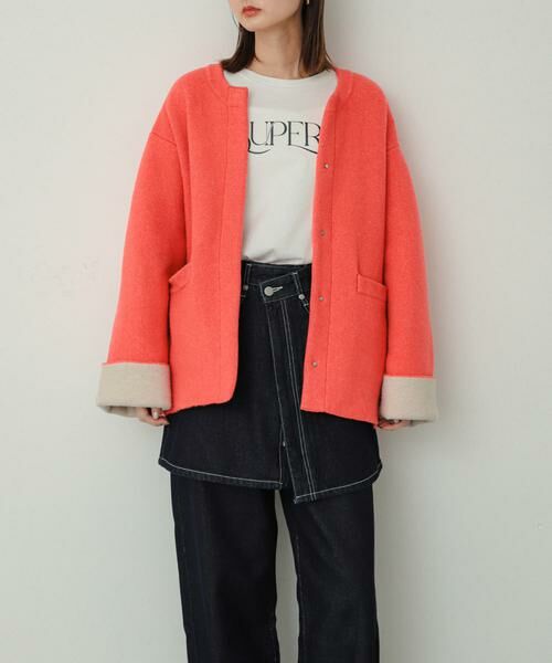 SENSE OF PLACE by URBAN RESEARCH / センスオブプレイス バイ アーバンリサーチ その他アウター | バイカラーニットコート | 詳細13