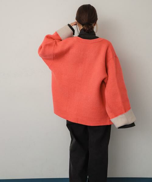 SENSE OF PLACE by URBAN RESEARCH / センスオブプレイス バイ アーバンリサーチ その他アウター | バイカラーニットコート | 詳細9