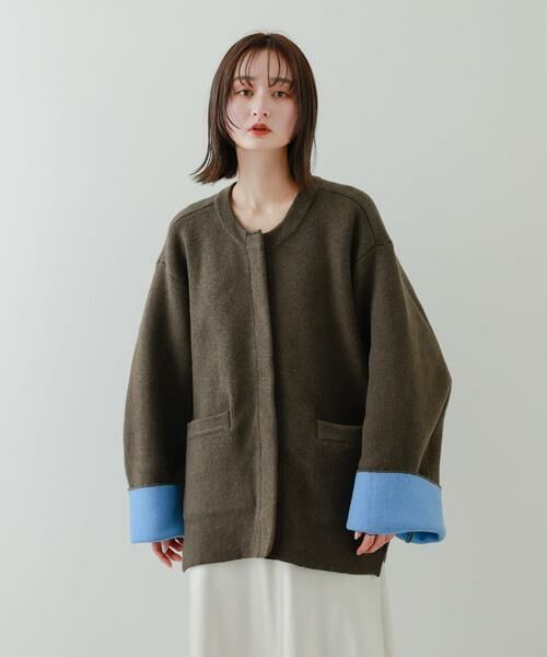 SENSE OF PLACE by URBAN RESEARCH / センスオブプレイス バイ アーバンリサーチ その他アウター | バイカラーニットコート | 詳細17