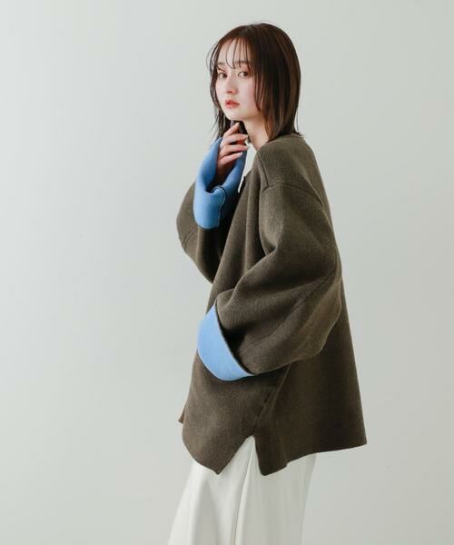 SENSE OF PLACE by URBAN RESEARCH / センスオブプレイス バイ アーバンリサーチ その他アウター | バイカラーニットコート | 詳細18
