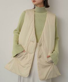 SENSE OF PLACE by URBAN RESEARCH / センスオブプレイス バイ アーバンリサーチ ダウンジャケット・ベスト | サイドジップパフベスト