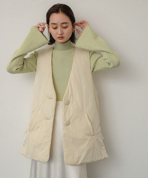 SENSE OF PLACE by URBAN RESEARCH / センスオブプレイス バイ アーバンリサーチ ダウンジャケット・ベスト | サイドジップパフベスト | 詳細2