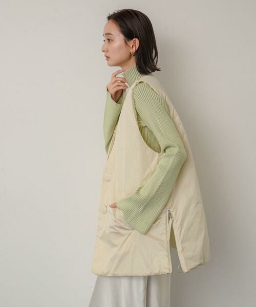 SENSE OF PLACE by URBAN RESEARCH / センスオブプレイス バイ アーバンリサーチ ダウンジャケット・ベスト | サイドジップパフベスト | 詳細3