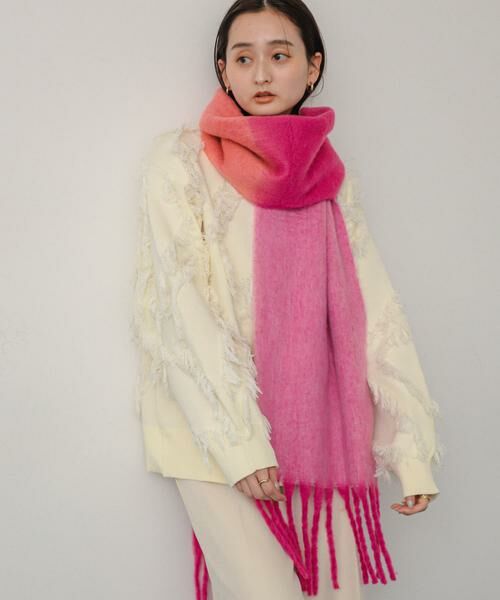 SENSE OF PLACE by URBAN RESEARCH / センスオブプレイス バイ アーバンリサーチ マフラー・ショール・スヌード・ストール | 『一部WEB限定カラー』パネルボーダーストール | 詳細2