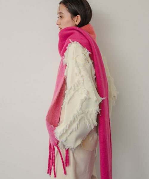 SENSE OF PLACE by URBAN RESEARCH / センスオブプレイス バイ アーバンリサーチ マフラー・ショール・スヌード・ストール | 『一部WEB限定カラー』パネルボーダーストール | 詳細4