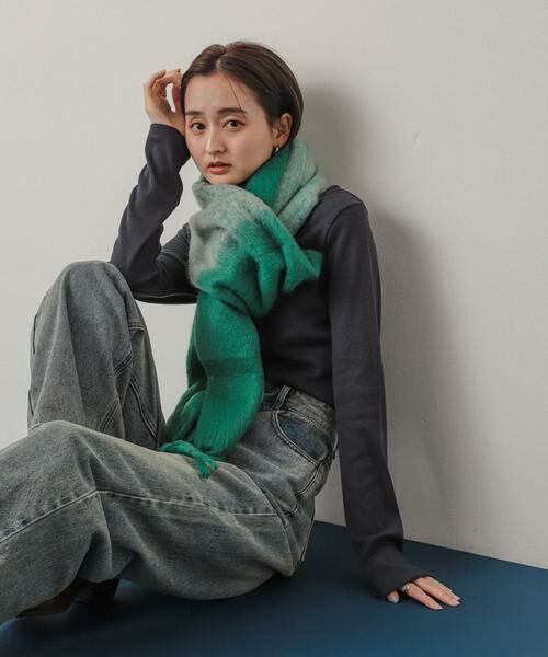 SENSE OF PLACE by URBAN RESEARCH / センスオブプレイス バイ アーバンリサーチ マフラー・ショール・スヌード・ストール | 『一部WEB限定カラー』パネルボーダーストール | 詳細22