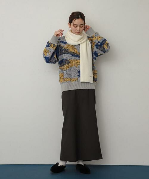 SENSE OF PLACE by URBAN RESEARCH / センスオブプレイス バイ アーバンリサーチ マフラー・ショール・スヌード・ストール | モチモチニットストール | 詳細17