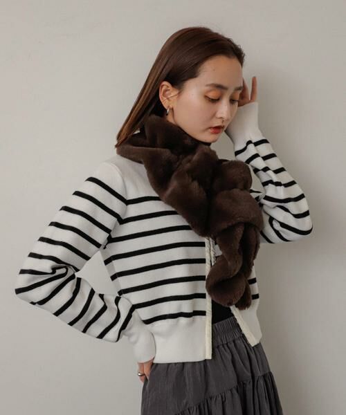 SENSE OF PLACE by URBAN RESEARCH / センスオブプレイス バイ アーバンリサーチ マフラー・ショール・スヌード・ストール | ウェーブティペット | 詳細7