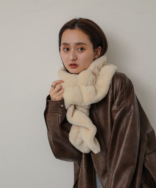 SENSE OF PLACE by URBAN RESEARCH / センスオブプレイス バイ アーバンリサーチ マフラー・ショール・スヌード・ストール | ウェーブティペット | 詳細11