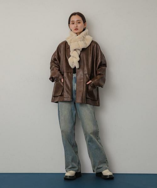 SENSE OF PLACE by URBAN RESEARCH / センスオブプレイス バイ アーバンリサーチ マフラー・ショール・スヌード・ストール | ウェーブティペット | 詳細13