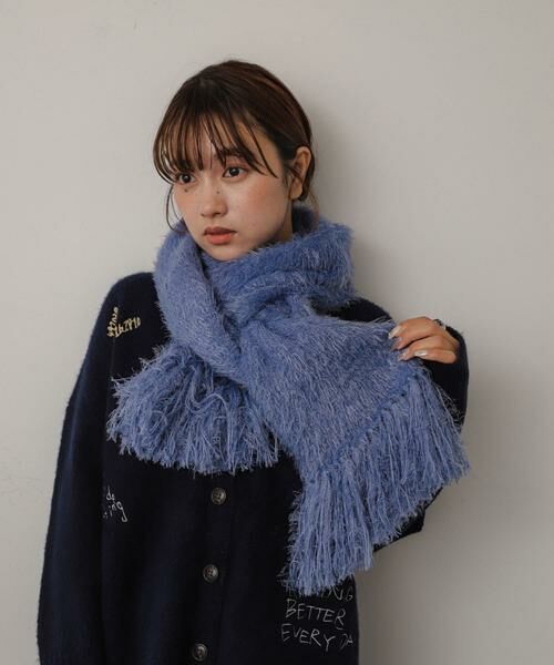 SENSE OF PLACE by URBAN RESEARCH / センスオブプレイス バイ アーバンリサーチ マフラー・ショール・スヌード・ストール | シャギーストール | 詳細1