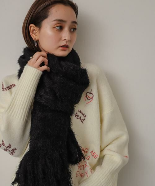 SENSE OF PLACE by URBAN RESEARCH / センスオブプレイス バイ アーバンリサーチ マフラー・ショール・スヌード・ストール | シャギーストール | 詳細10