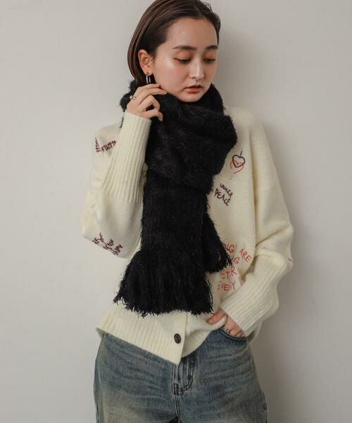 SENSE OF PLACE by URBAN RESEARCH / センスオブプレイス バイ アーバンリサーチ マフラー・ショール・スヌード・ストール | シャギーストール | 詳細14