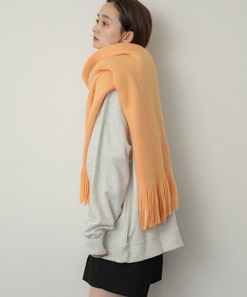 SENSE OF PLACE by URBAN RESEARCH / センスオブプレイス バイ アーバンリサーチ マフラー・ショール・スヌード・ストール | ニットフリンジストール | 詳細1