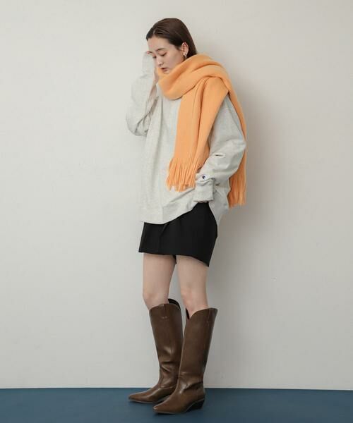 SENSE OF PLACE by URBAN RESEARCH / センスオブプレイス バイ アーバンリサーチ マフラー・ショール・スヌード・ストール | ニットフリンジストール | 詳細4