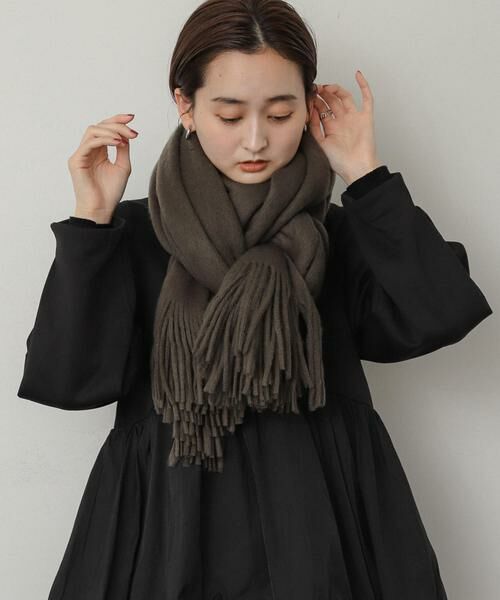 SENSE OF PLACE by URBAN RESEARCH / センスオブプレイス バイ アーバンリサーチ マフラー・ショール・スヌード・ストール | ニットフリンジストール | 詳細11