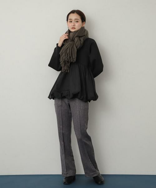 SENSE OF PLACE by URBAN RESEARCH / センスオブプレイス バイ アーバンリサーチ マフラー・ショール・スヌード・ストール | ニットフリンジストール | 詳細12
