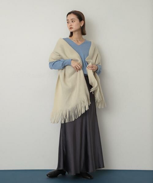 SENSE OF PLACE by URBAN RESEARCH / センスオブプレイス バイ アーバンリサーチ マフラー・ショール・スヌード・ストール | ニットフリンジストール | 詳細20