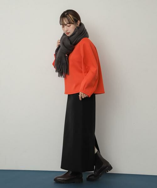 SENSE OF PLACE by URBAN RESEARCH / センスオブプレイス バイ アーバンリサーチ マフラー・ショール・スヌード・ストール | ニットフリンジストール | 詳細27