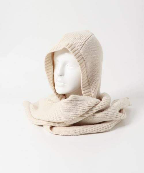 SENSE OF PLACE by URBAN RESEARCH / センスオブプレイス バイ アーバンリサーチ マフラー・ショール・スヌード・ストール | フードツキニットストール | 詳細11