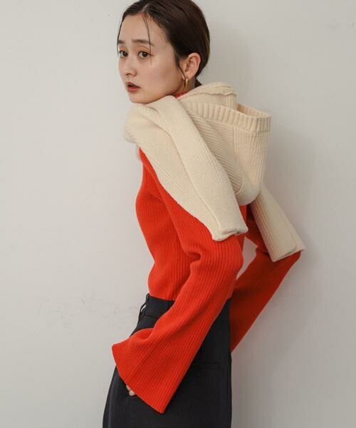 SENSE OF PLACE by URBAN RESEARCH / センスオブプレイス バイ アーバンリサーチ マフラー・ショール・スヌード・ストール | フードツキニットストール | 詳細5