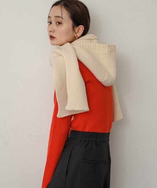 SENSE OF PLACE by URBAN RESEARCH / センスオブプレイス バイ アーバンリサーチ マフラー・ショール・スヌード・ストール | フードツキニットストール | 詳細6