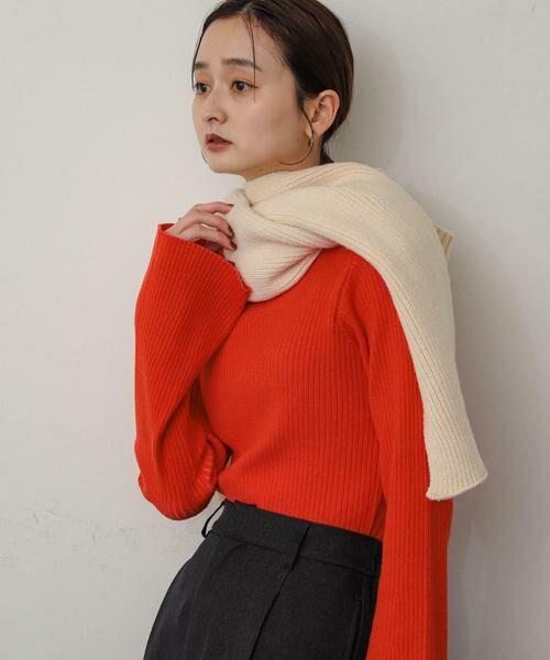 SENSE OF PLACE by URBAN RESEARCH / センスオブプレイス バイ アーバンリサーチ マフラー・ショール・スヌード・ストール | フードツキニットストール | 詳細7