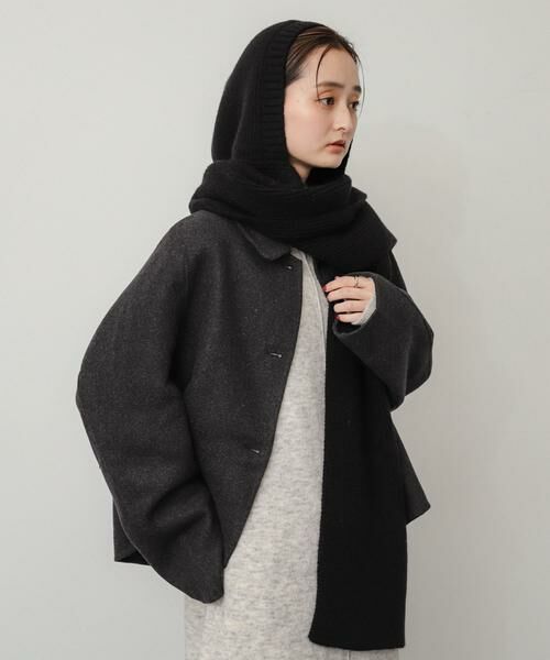 SENSE OF PLACE by URBAN RESEARCH / センスオブプレイス バイ アーバンリサーチ マフラー・ショール・スヌード・ストール | フードツキニットストール | 詳細14