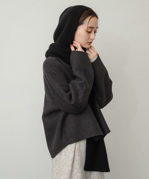 SENSE OF PLACE by URBAN RESEARCH / センスオブプレイス バイ アーバンリサーチ マフラー・ショール・スヌード・ストール | フードツキニットストール | 詳細15