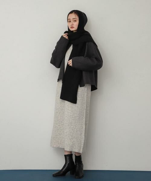 SENSE OF PLACE by URBAN RESEARCH / センスオブプレイス バイ アーバンリサーチ マフラー・ショール・スヌード・ストール | フードツキニットストール | 詳細16