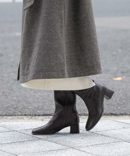 SENSE OF PLACE by URBAN RESEARCH / センスオブプレイス バイ アーバンリサーチ ブーツ（ショート丈） | 『消臭』スクエアトゥストレッチロングブーツ | 詳細1