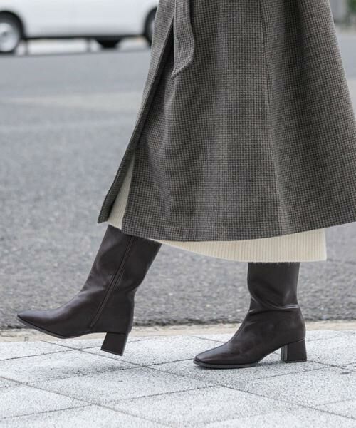 SENSE OF PLACE by URBAN RESEARCH / センスオブプレイス バイ アーバンリサーチ ブーツ（ショート丈） | 『消臭』スクエアトゥストレッチロングブーツ | 詳細2