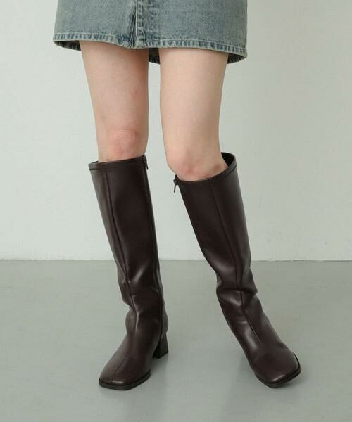 SENSE OF PLACE by URBAN RESEARCH / センスオブプレイス バイ アーバンリサーチ ブーツ（ショート丈） | 『消臭』スクエアトゥストレッチロングブーツ | 詳細6