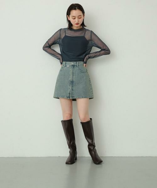 SENSE OF PLACE by URBAN RESEARCH / センスオブプレイス バイ アーバンリサーチ ブーツ（ショート丈） | 『消臭』スクエアトゥストレッチロングブーツ | 詳細8