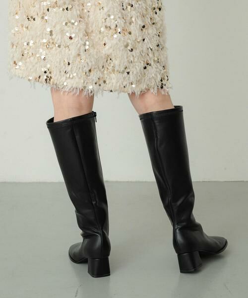 SENSE OF PLACE by URBAN RESEARCH / センスオブプレイス バイ アーバンリサーチ ブーツ（ショート丈） | 『消臭』スクエアトゥストレッチロングブーツ | 詳細21