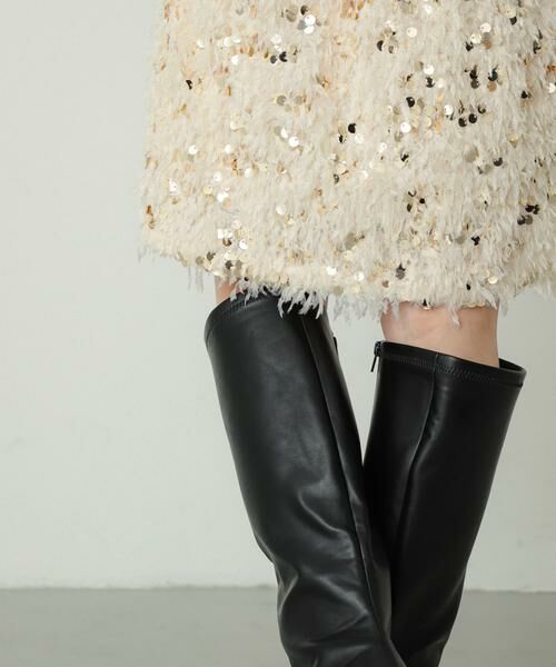 SENSE OF PLACE by URBAN RESEARCH / センスオブプレイス バイ アーバンリサーチ ブーツ（ショート丈） | 『消臭』スクエアトゥストレッチロングブーツ | 詳細22