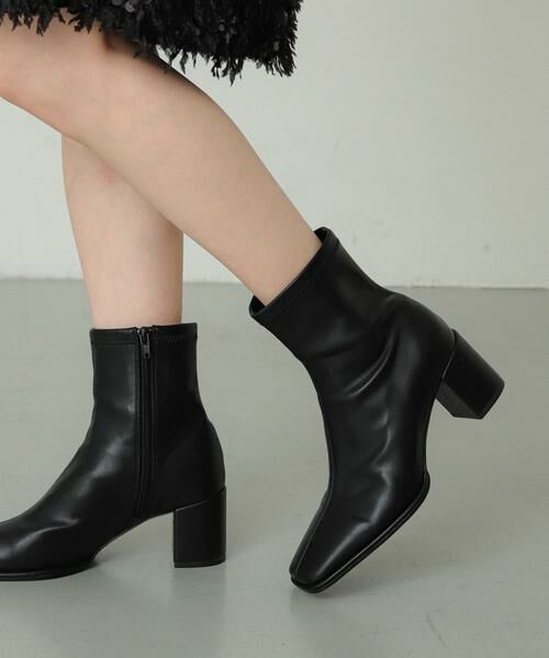 SENSE OF PLACE by URBAN RESEARCH / センスオブプレイス バイ アーバンリサーチ ブーツ（ショート丈） | 『消臭』スクエアトウセンターシームストレッチブーツ | 詳細6