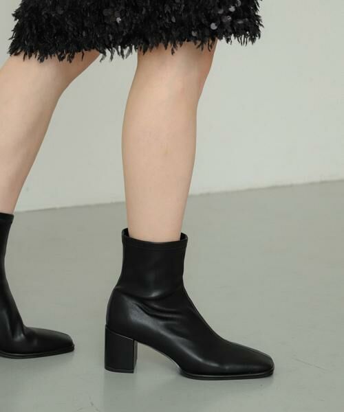 SENSE OF PLACE by URBAN RESEARCH / センスオブプレイス バイ アーバンリサーチ ブーツ（ショート丈） | 『消臭』スクエアトウセンターシームストレッチブーツ | 詳細7