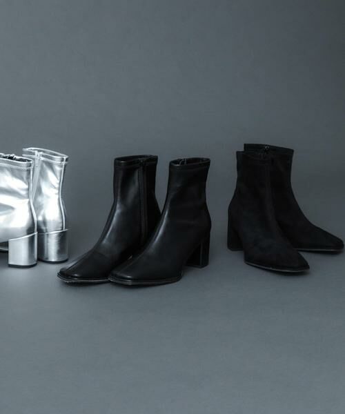 SENSE OF PLACE by URBAN RESEARCH / センスオブプレイス バイ アーバンリサーチ ブーツ（ショート丈） | 『消臭』スクエアトウセンターシームストレッチブーツ | 詳細18