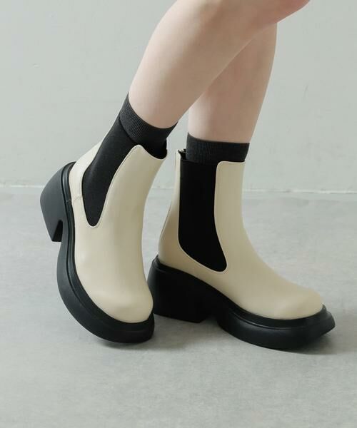 SENSE OF PLACE by URBAN RESEARCH / センスオブプレイス バイ アーバンリサーチ ブーツ（ショート丈） | 『消臭』サイドゴアボリュームソールブーツ | 詳細1