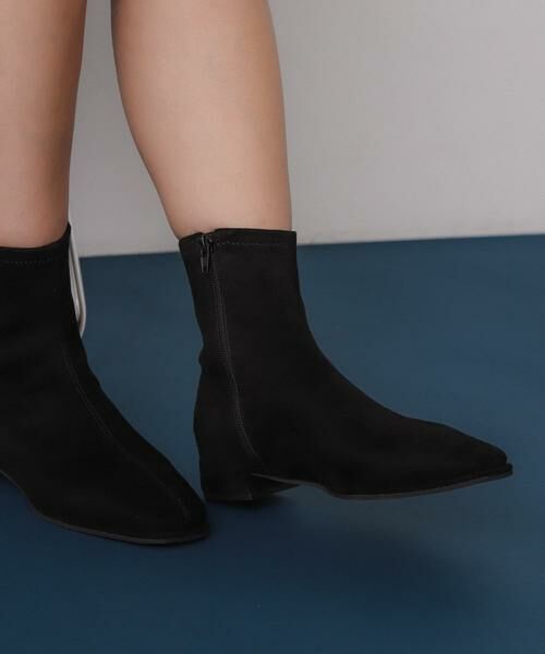 SENSE OF PLACE by URBAN RESEARCH / センスオブプレイス バイ アーバンリサーチ ブーツ（ショート丈） | スクエアトゥセンターシームストレッチローブーツ | 詳細20