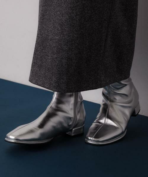 SENSE OF PLACE by URBAN RESEARCH / センスオブプレイス バイ アーバンリサーチ ブーツ（ショート丈） | スクエアトゥセンターシームストレッチローブーツ | 詳細28