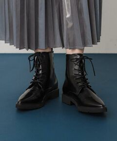 SENSE OF PLACE by URBAN RESEARCH / センスオブプレイス バイ アーバンリサーチ ブーツ(ショート丈) | ポインテッドレースアップブーツ