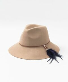 SENSE OF PLACE by URBAN RESEARCH / センスオブプレイス バイ アーバンリサーチ ハット | RB フェザー付中折れフェルトハット∴